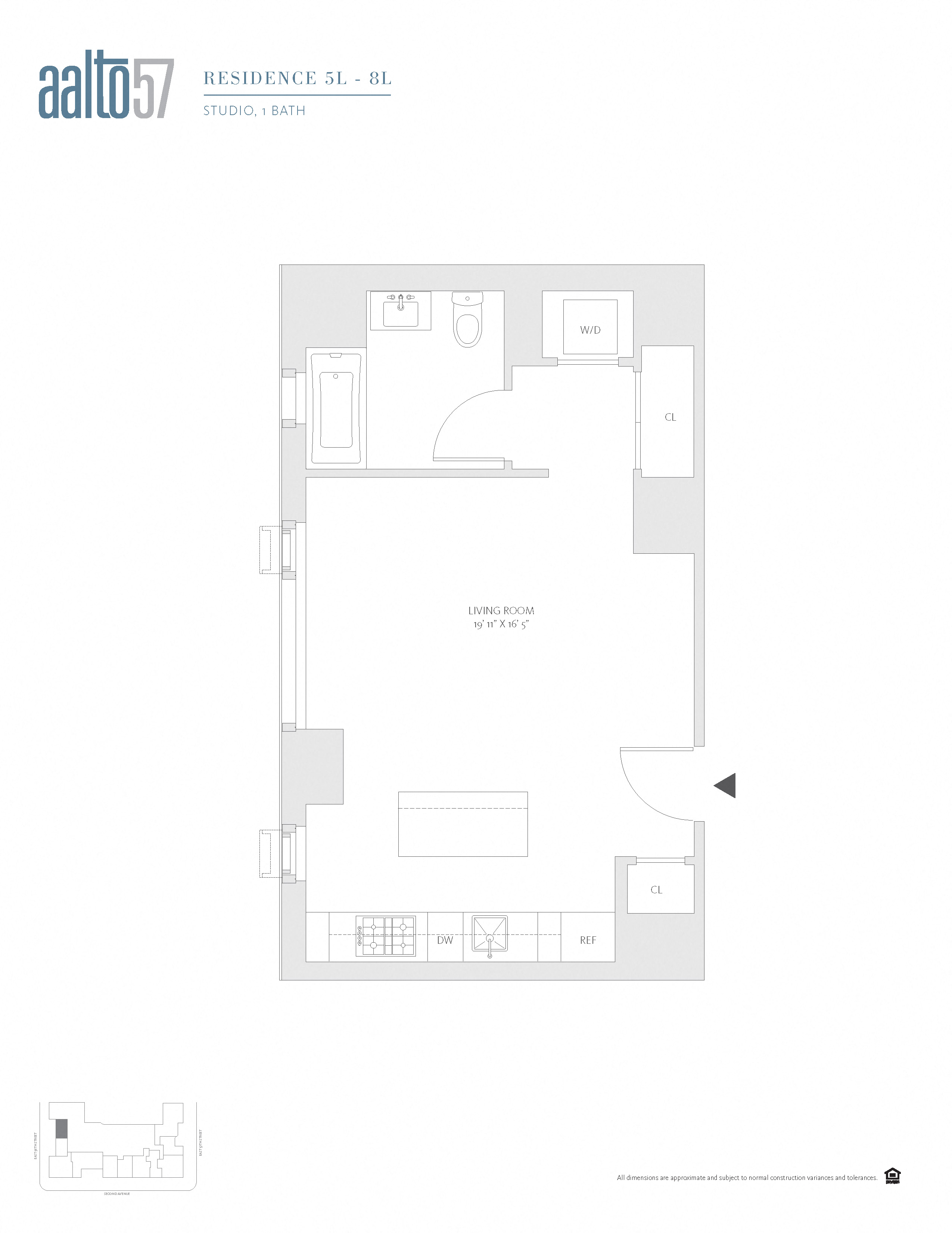 Apartment 05L floorplan